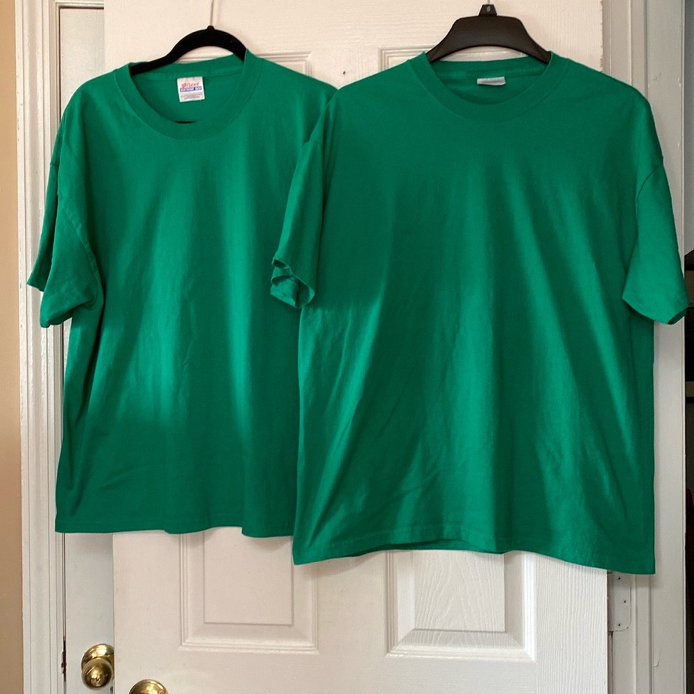 Hanes Heavyweight 50/50 Crew Neck Short Sleeves Work Shirts